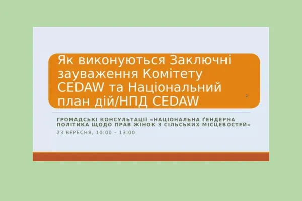 РОБОЧІ ЗУСТРІЧІ ЖІНОЧИХ ОРГАНІЗАЦІЙ В УКРАЇНІ